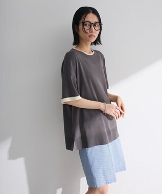 Green Parks 冷やっとすずやかレイヤーニットプルオーバ Gray