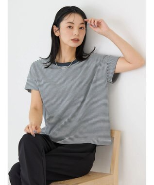 AMERICAN HOLIC 接触冷感ショートスリーブカットプルオーバー Border