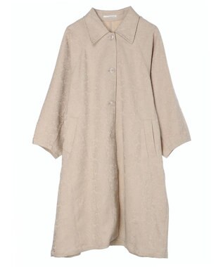 Green Parks ・ＥＬＥＮＣＡＲＥ　ＤＵＥ　ジャカードステンカラーコート Beige