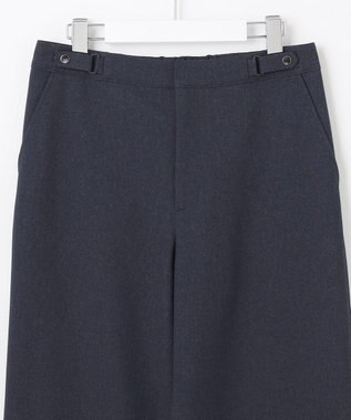 J.PRESS LADIES S 【洗える】LANATEC シャークスキン&ヘリンボーン パンツ ネイビー系