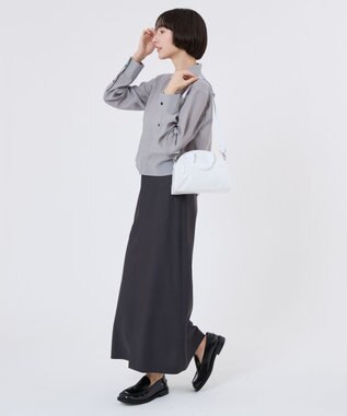 LeSportsac ROUND SM SATCHEL/ホワイトグリマーシャイン ホワイトグリマーシャイン