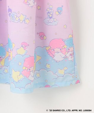 ANY KIDS 【any FAM× リトルツインスターズ 】キキ&ララ オン・オフショルダーワンピース ピンク