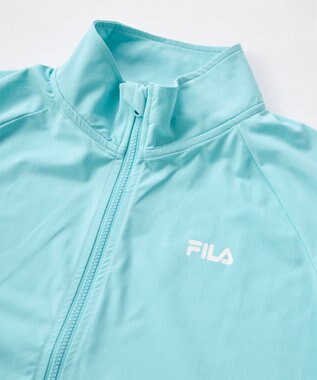 OP／FILA 【FILA】スーパーナイロンクール｜長袖フルジップラッシュガード ミント