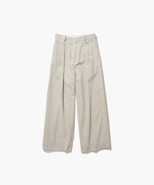 ATON 5W COTTON CORDUROY | タックワイドパンツ WARM WHITE