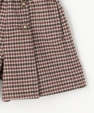 ANY KIDS チェックショートパンツ ブラウン