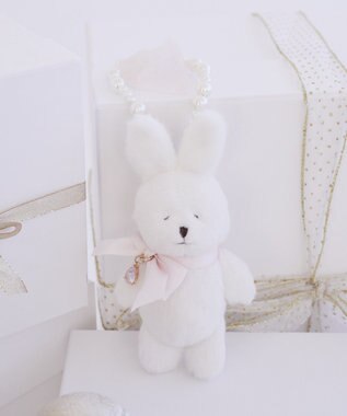 Maison de FLEUR ビジューリボンラビットチャーム
