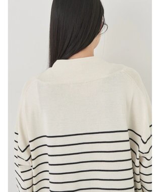 earth music&ecology ＵＶカット加工　ＢＩＧカーディガン Border