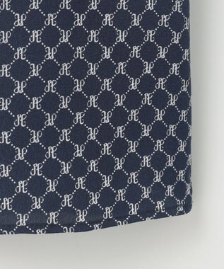 J.PRESS LADIES L モノグラムプリント ボウタイ風 カットソー ネイビー系5