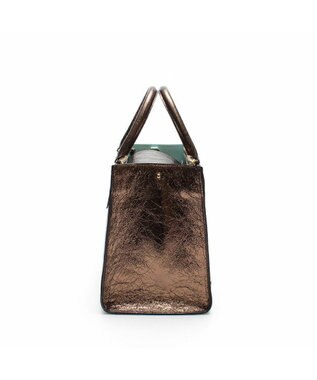 A.D.M.J. 【牛革】クラックメタル/イタリアンレザーWジップトートM ブロンズ