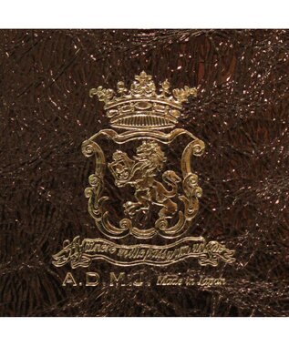 A.D.M.J. 【牛革】クラックメタル/イタリアンレザーWジップトートM ブロンズ