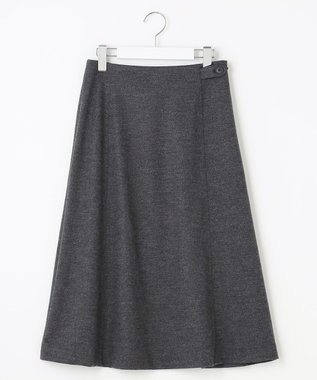 J.PRESS LADIES S アクアレジェンドウールジャージー スカート ライトグレー系