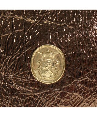 A.D.M.J. 【牛革】クラックメタル/イタリアンレザーWジップトートM ブロンズ