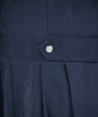 Tiaclasse 【新色追加・洗える】ピーチスキンバンドカラーワンピース ブルー