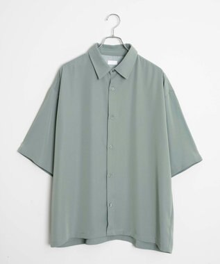 WEGO トロミBIGシャツ（S） グリーン