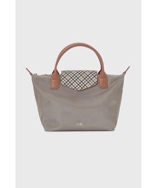 DAKS 【2WAY】ナイロン×牛革 ハウスチェック トートバッグ