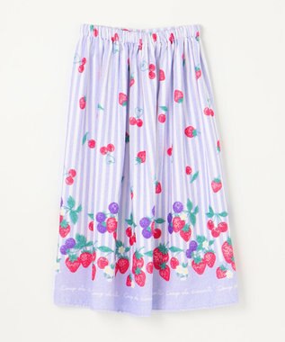 ANY KIDS ラップタオル 70cm ストライプ×フルーツ