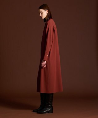 JOSEPH 【洗える】サテンジョーゼット　ドレス Mahogany