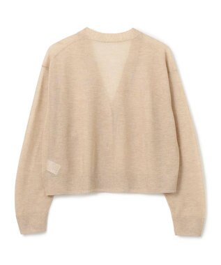 UNFILO ラメシアー カーディガン ベージュ