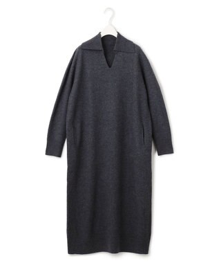 ICB ミルドウール ニットワンピース チャコール系