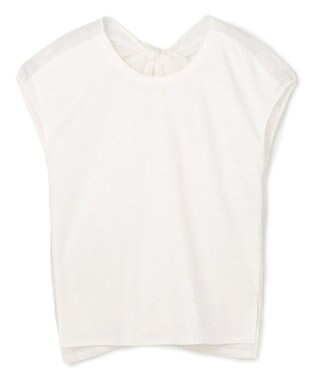 BEIGE， ZEOLITE / バックツイスト コンビトップス White