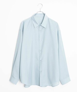 WEGO 【ユニセックス着用ITEM/SMLサイズ展開/冷房対策/紫外線対策】シアーBIGシャツ グリーン