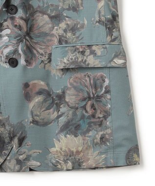 JOSEPH HOMME 【LEON 掲載】クールドッツストレッチトロピカル柄　ジャケット ピーコックグリーン系5