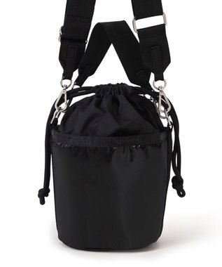 LeSportsac SM DRAWSTRING BUCKET/ブラックシャイン/ブラック ブラックシャイン/ブラック