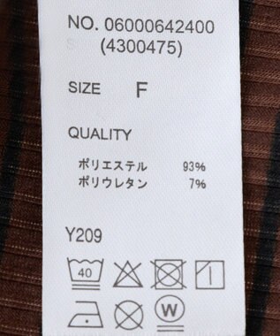 Green Parks ・ＳＵＧＡＲ　ＳＰＯＯＮ　ボーダーリブワンピース Charcoal Gray