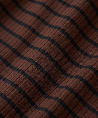 Green Parks ・ＳＵＧＡＲ　ＳＰＯＯＮ　ボーダーリブワンピース Charcoal Gray