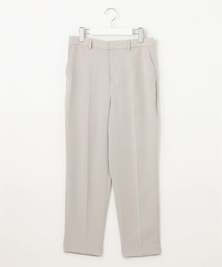 自由区 【XSサイズ～/洗える/セット可】ダブルクロス テーパードパンツ ライトグレー系