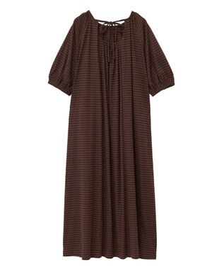 Green Parks ・ＳＵＧＡＲ　ＳＰＯＯＮ　ボーダーリブワンピース Charcoal Gray