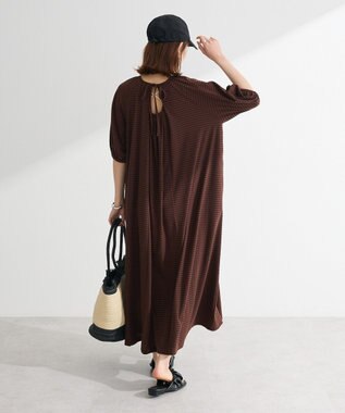 Green Parks ・ＳＵＧＡＲ　ＳＰＯＯＮ　ボーダーリブワンピース Charcoal Gray