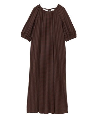 Green Parks ・ＳＵＧＡＲ　ＳＰＯＯＮ　ボーダーリブワンピース Charcoal Gray