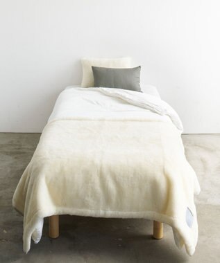 LOOM&SPOOL SRN2メリノウール毛布ハーフ アイボリーIV