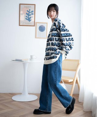 WEGO ルーズフィット総柄プルオーバー 柄2