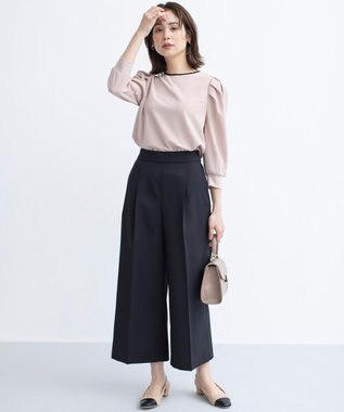 組曲 ライトアムンゼンジャージーバックリボン トップス ローズ系