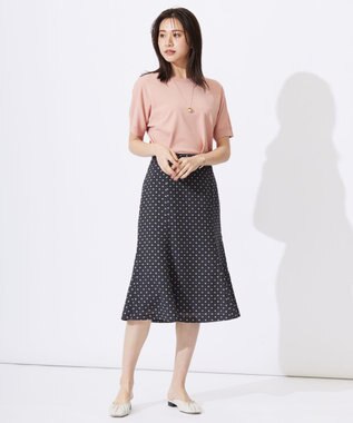 J.PRESS LADIES L 【洗える】レーヨンエリートストレッチ ドルマン ニット ローズピンク系