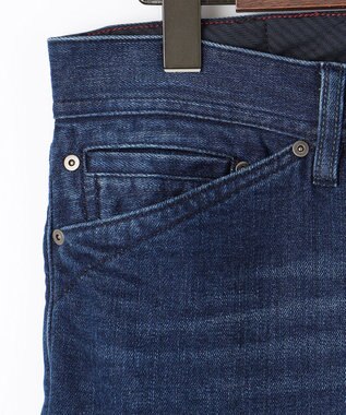 JOSEPH ABBOUD 【暖か起毛裏地付/ストレッチ】 レイヤード デニム パンツ ネイビー系