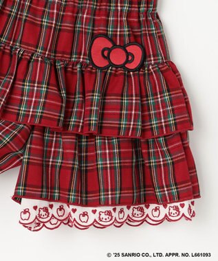 ANY KIDS 【ハローキティ×ANY KIDS】チェックキュロット レッド