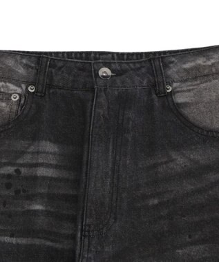 WEGO 【ユニセックス着用ITEM】スーパーバギーダーティデニムパンツ デニムブラックソノタ