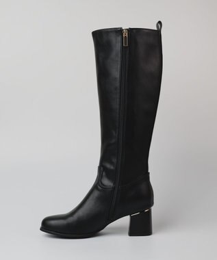 BONTRE 【PRECIEUX JOUET/プレシュウジュエ】メタルヒールロングブーツ ブラック