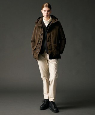 JOSEPH ABBOUD MOUNTAIN 【軽量】ライトフリースカーディガン ブラック系