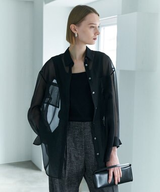  ドライシアーオーガンジー シャツ