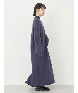 earth music&ecology ＦＬＵＦＦＹハイネックワンピース Navy