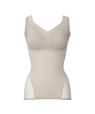 BRADELIS New York 【Yukine inc. 】ゆきねえモアソフト快適フルカップブラキャミ23 接触冷感 速乾 蒸れにくい サンドグレージュ