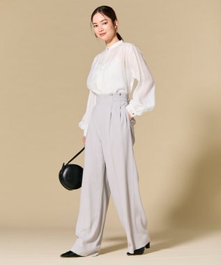 BEIGE， 【Lsize・セットアップ対応】CINDY / ハイウエストパンツ  L.Gray