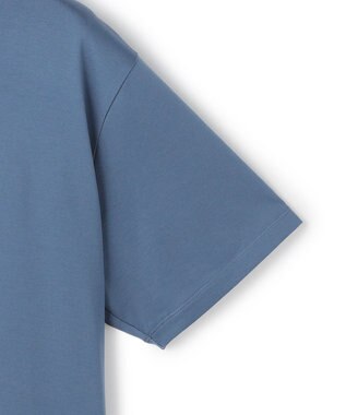 23区 シルキータッチ ベーシック Tシャツ ダルブルー系