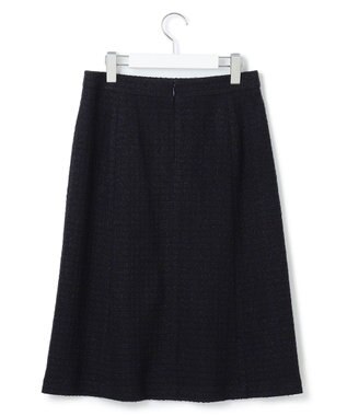 23区 【セットアップ対応】シャインツイードストレッチ スカート ネイビー系