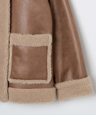 WEGO ボアムートンジャケット ベージュ