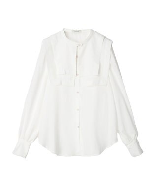 earth music&ecology ２ＷＡＹ衿ブラウス Ivory